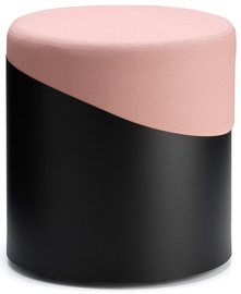 Пуф Kalune Design Nar-Puf A001234, черный/розовый, 37 см x 37 см x 40 см