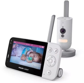 Beebimonitor Philips Avent SCD923/26, valge, 4.3" (kahjustatud pakend)