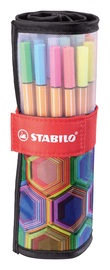 Lodīšu pildspalva Stabilo Point 88 Arty, daudzkrāsains, 25 gab.