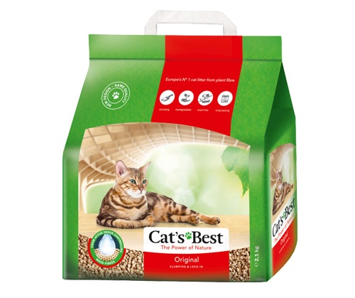 Наполнители для котов органический (комкующийся) Cat's Best, 2.1 кг, 5 л