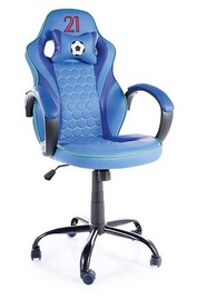Biroja krēsls Italy, 62 x 48 x 109 - 119 cm, zila
