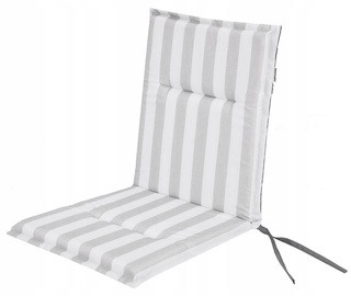 Kėdės pagalvėlė Hobbygarden Miami Prestige Oxford MIPPJP7, balta/šviesiai pilka, 51 x 45 cm