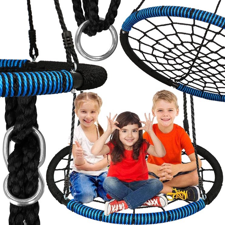 Качели-гнездо Springos Nest Swing, 100 см, синий/черный