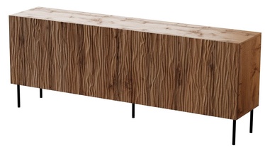 Komoda Cama Meble Jungle, juoda/ąžuolo, 190 x 40.5 cm x 74.5 cm