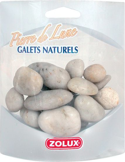 Stikla oļi Zolux Moonstone Pebbles, balta