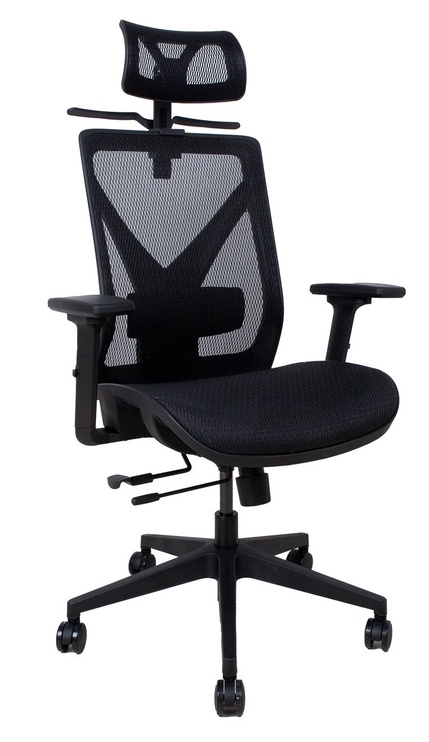 Офисный стул Home4you Mike, 64 x 65 x 110 - 120 см, черный