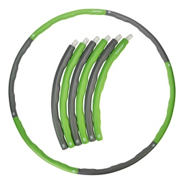 Gimnastikos lankas Tunturi Hula Hoop, 1000 mm, 1.5 kg, žalia/pilka