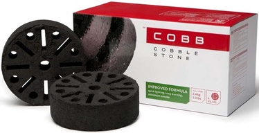 Presētas kokogles tabletes Cobb Cobblestones, kokosriekstu čaumalas, 2.4 kg, melna, 6 gab.