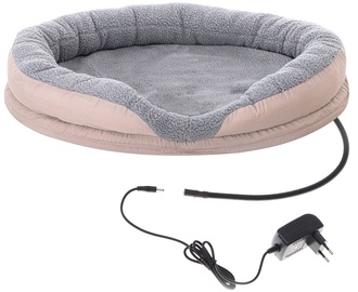 Кровать для животных Camry Heated Bed, коричневый/серый, 760 мм x 760 мм