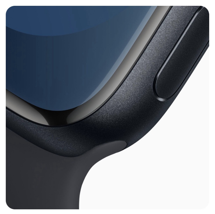 Умные часы Apple Watch Series 9 GPS + Cellular, 45mm Midnight Aluminium Midnight Sport M/L, черный