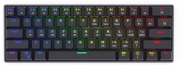 Klaviatūra Savio Mechanical Keyboard BLACKOUT Red Outemu Red Angļu (US), melna