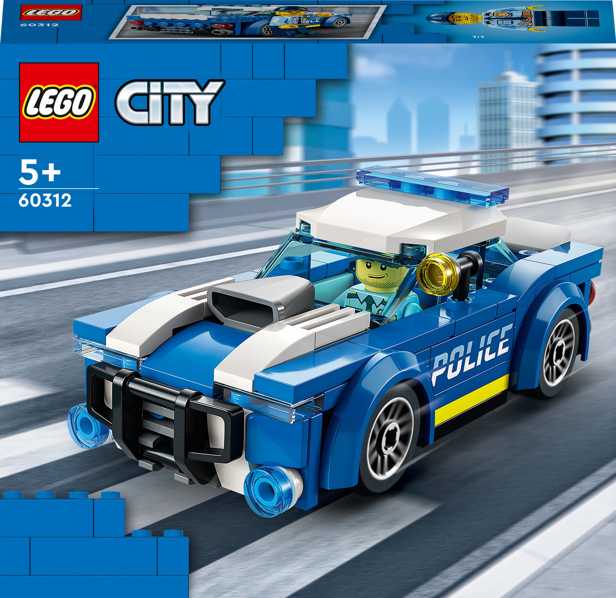 Конструктор LEGO® City Полицейская машина 60312, 94 шт. - 1a.lt