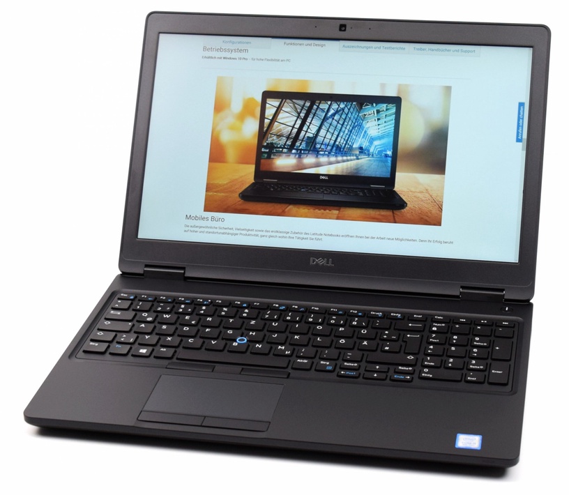 Sülearvuti Dell Latitude E5590, taastatud, i5-8250U, 16 GB, 256 GB, 15.6 ", Intel UHD Graphics 620, must, en