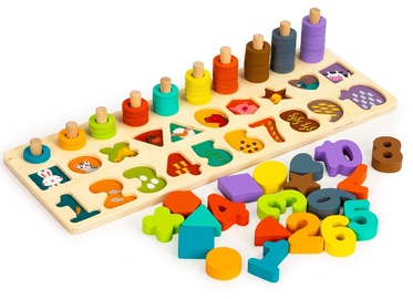 Обучающая игрушка EcoToys Puzzle Sorter Abacus, Универсальный