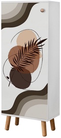 Apavu skapis Kalune Design Vegas B 955, balta, 38 cm x 50 cm x 135 cm