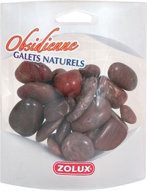 Стеклянная галька Zolux Obsidian Pebbles 357491, коричневый/красный
