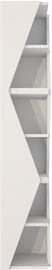Põrandariiul Kalune Design Arrow 875ZNA4621, valge, 31.8 cm x 31.8 cm x 165 cm