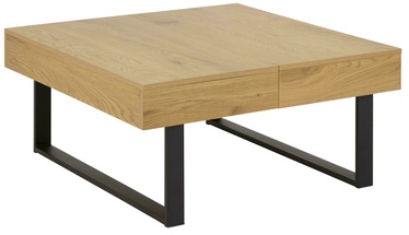 Kafijas galdiņš, brūna, 800 mm x 800 mm x 380 mm