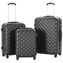 Koferu komplekts VLX Hardcase 3pcs 91886, melna, 760 x 480 x 280 mm