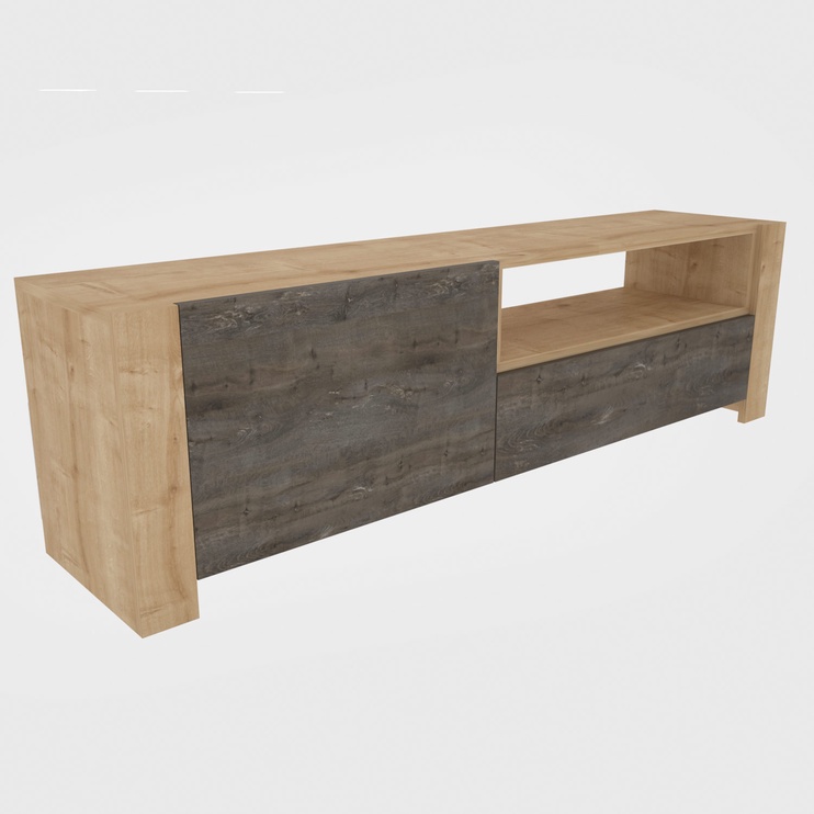 TV-laud Kalune Design Piedmont, hele pruun/tumepruun, 36.8 cm x 46 cm x 160 cm