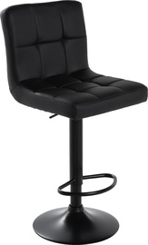 Bāra krēsls OTE Kappa OTE-STOLEK-KAPPA-ALL BLACK, matēts, melna, 42 cm x 37 cm x 95 - 116 cm
