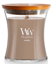 Svece, aromātiskā WoodWick Cashmere, 55 - 65 h, 275 g, 120 mm x 100 mm
