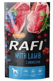Mitrā barība (konservi) suņiem Dolina Noteci Rafi Lamb, jēra gaļa/mellenes/dzērvenes, 0.5 kg