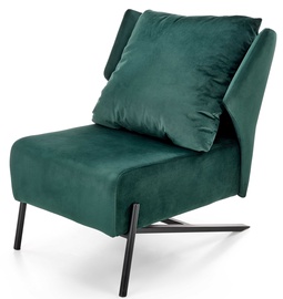 Kėdė Victus, juodas/tamsiai žalia, 70 cm x 80 cm x 85 cm