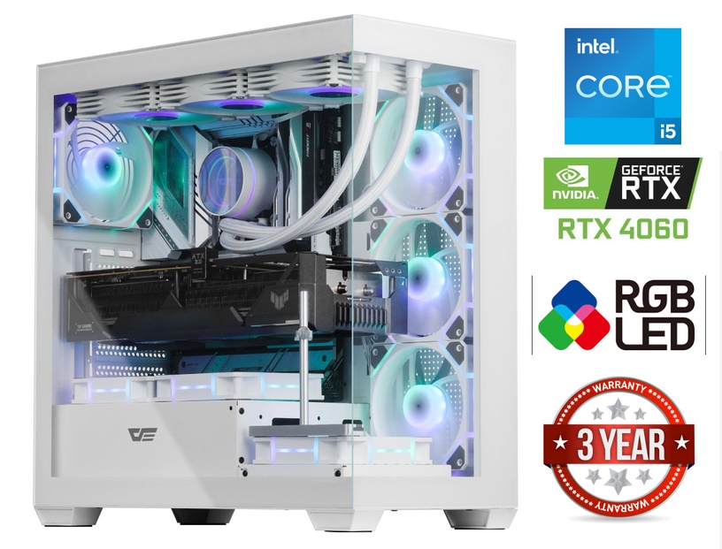 Стационарный компьютер Mdata Gaming Core i5-12400F, RTX 4060, 32 GB