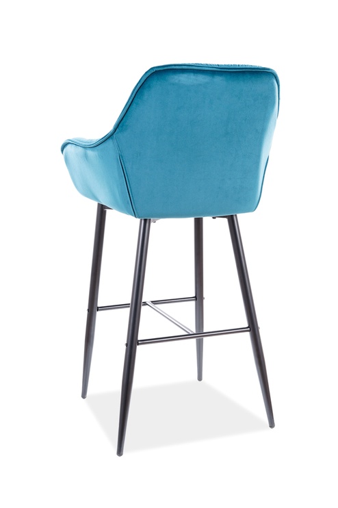 Bāra krēsls Cherry H-1 Bluvel 85, zila, 56 cm x 40 cm x 105 cm