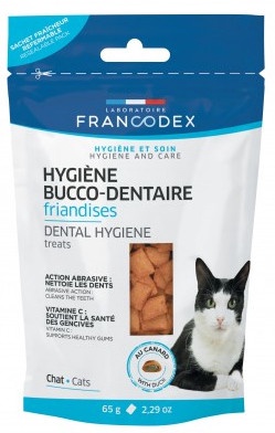 Kārumi kaķiem Francodex Dental Hygiene Treats, pīles gaļa, 0.065 kg