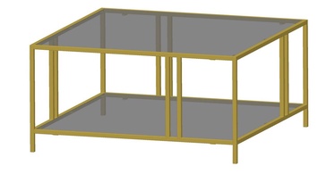 Журнальный столик Kalune Design Uranüs, золотой, 80 см x 80 см x 40 см