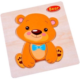 Koka puzle Jokomisiada Animals Bear ZA2528, 0.2 cm, daudzkrāsaina