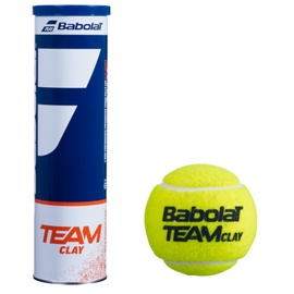 Lauko teniso kamuoliukas Babolat Team Clay 1614, geltonas, 4 vnt.