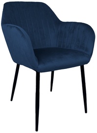 Ēdamistabas krēsls Home4you Evelin 10567, matēts, zila, 59 cm x 58 cm x 81 cm