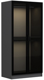 Spinta Kalune Design Kale 190, juoda/antracito, 52 cm x 90 cm x 190 cm