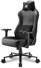 Spēļu krēsls Sharkoon Skiller SGS30, 49.5 x 54 x 130 - 139.5 cm, balta/melna