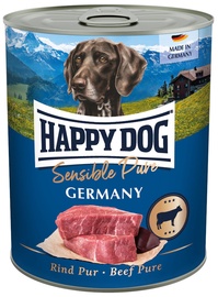 Mitrā barība (konservi) suņiem Happy Dog Sensible Pure Germany, liellopa gaļa, 0.8 kg