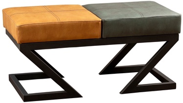 Пуф Hanah Home Brda 591GRC1115, зеленый/горчичный, 46 см x 92 см x 44 см