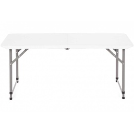 Matkalaud Catering, valge, 122 cm x 61 cm x 53 - 75 cm