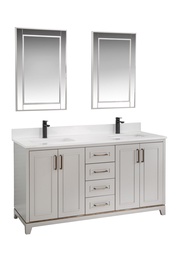 Комплект мебели для ванной Kalune Design Ontario 60, серый, 54 см x 150 см x 86 см