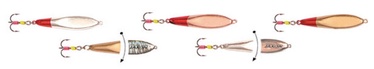 Vizulis Jaxon Ice Jig Lure JDC BP-JDC06MIX, 4.4 cm, 60 g, daudzkrāsaina, 5 gab.