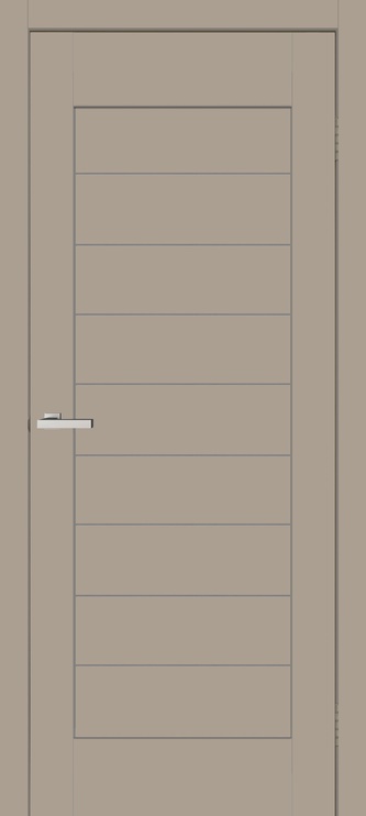 Полотно межкомнатной двери BIT, универсальная, коричневый, 200 x 80 x 4 см