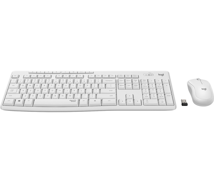 Klaviatuur Logitech MK295 EN, valge, juhtmeta