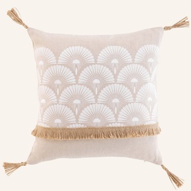 Декоративная подушка Douceur Bahina, кремовый, 40 см x 40 см