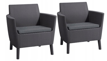 Садовый стул Keter Salemo Duo, серый, 74 см x 67 см x 76 см