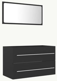 Vannitoa mööblikomplekt VLX 804838, hall, 38.5 x 80 cm x 48 cm