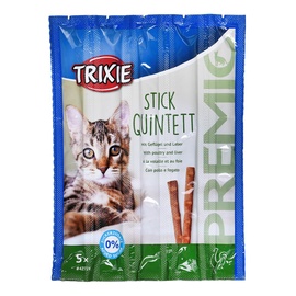 Лакомство для кошек Trixie Premio Sticks Poultry & Liver, печень/мясо птицы, 0.05 кг, 5 шт.
