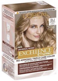 Kраска для волос L'Oreal Excellence Creme Universal Nudes, Light Blonde, 8U, 0.192 л