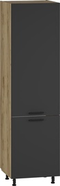 Кухонный шкаф Vento DU-60/214, дубовый/антрацитовый, 560 мм x 600 мм x 214 мм